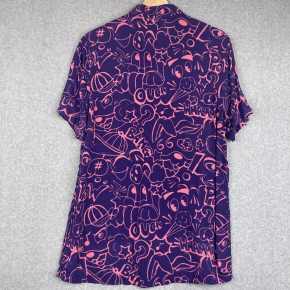 M2006 A-Lab Knock Out Short Sleeve Button Up Shirt Size Medium - Picture 4 of 6